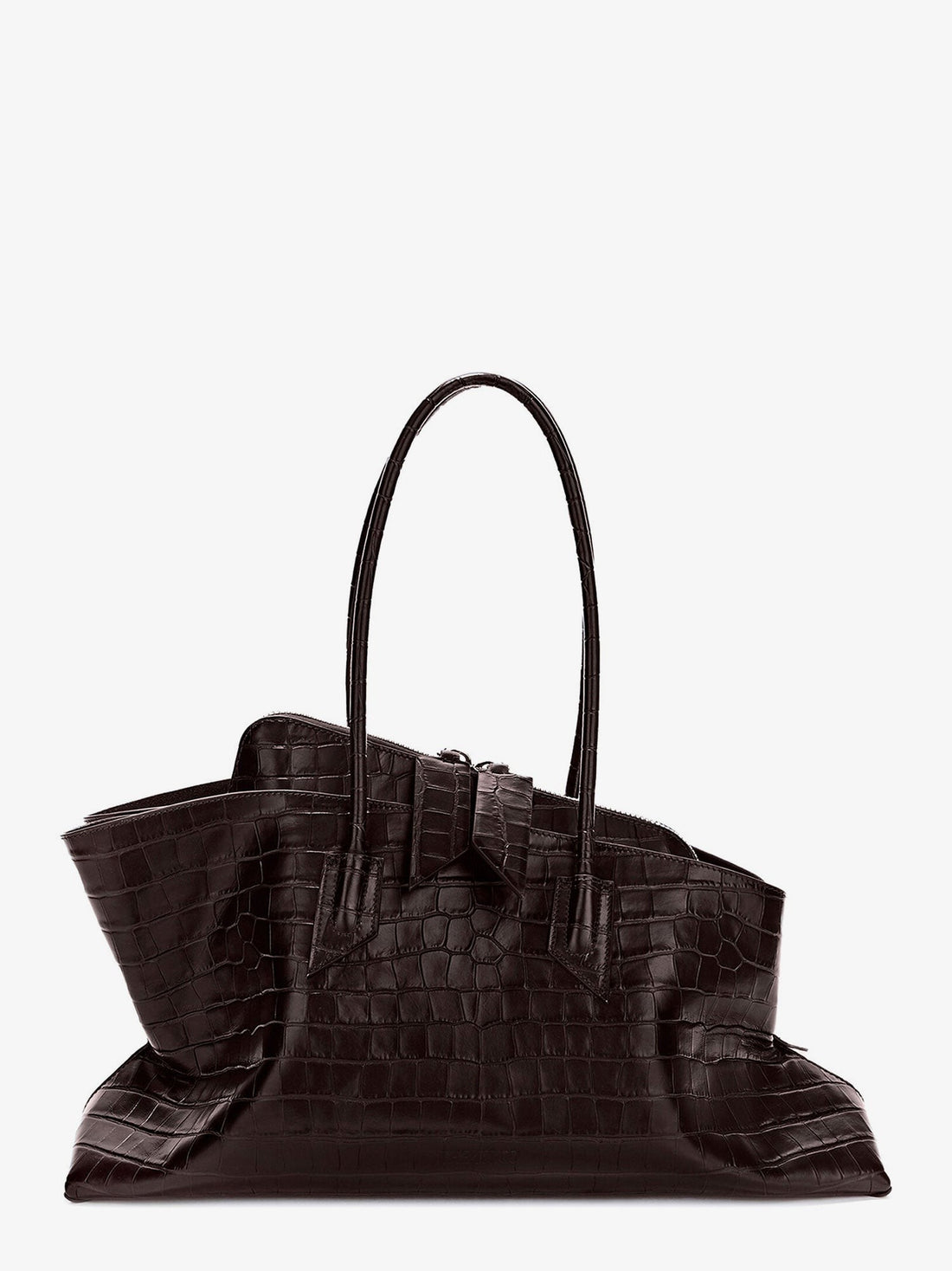 The Attico - La Passeggiata Medium croc-effect leather shoulder bag la-passeggiata-medium-croc-effect-leather-shoulder-bag_760acba2-2a72-413f-a762-b9cd39ccc3ef