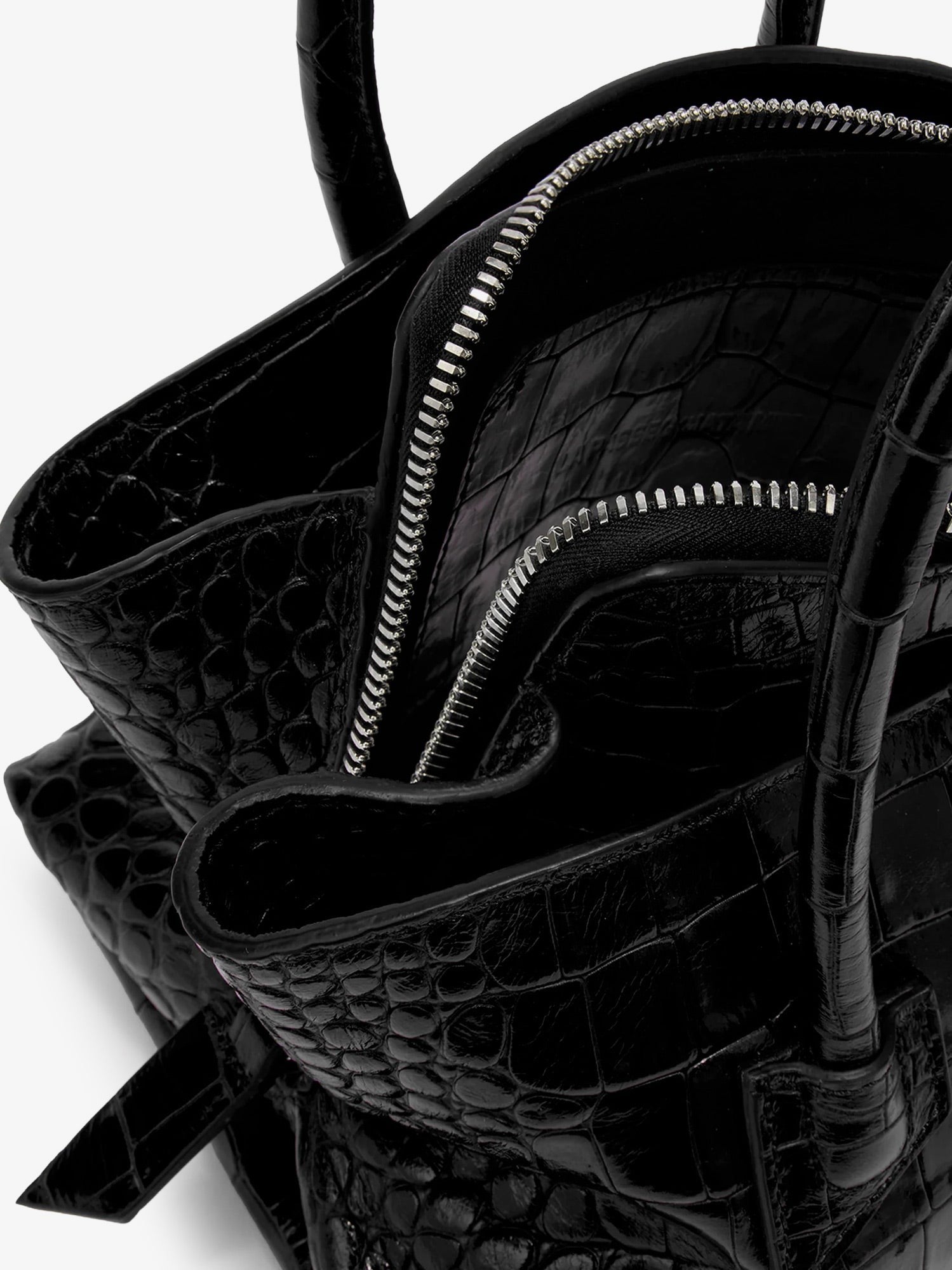 The Attico - La Passeggiata Mini croco effect leather handbag