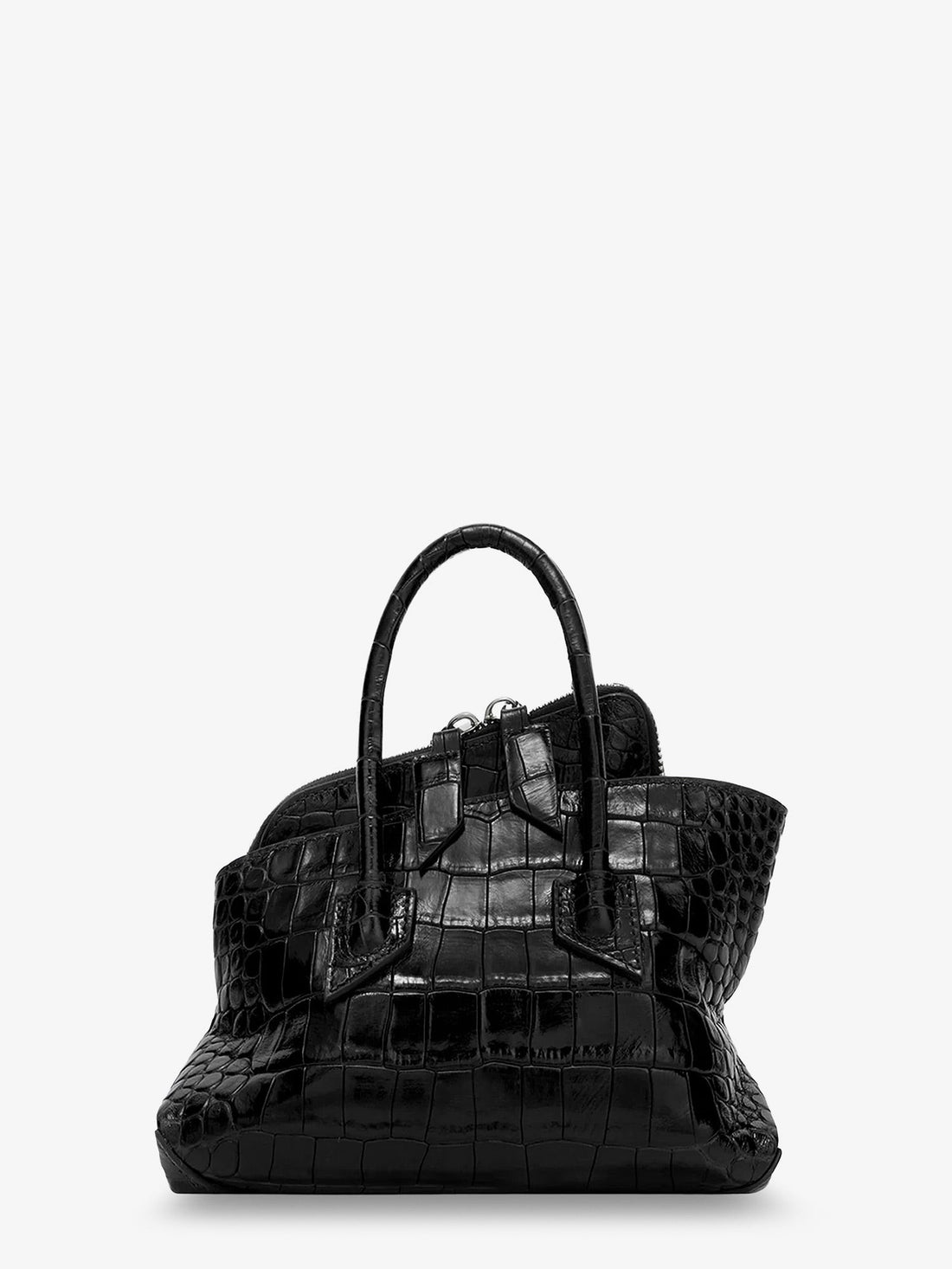 The Attico - La Passeggiata Mini croco effect leather handbag la-passeggiata-mini-croco-effect-leather-handbag_e4935f79-3a20-4fdc-8681-3f8e7202b322