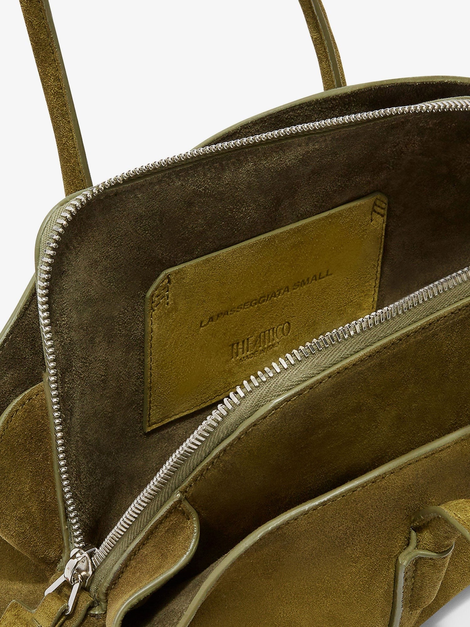 The Attico - La Passeggiata Small suede shoulder bag