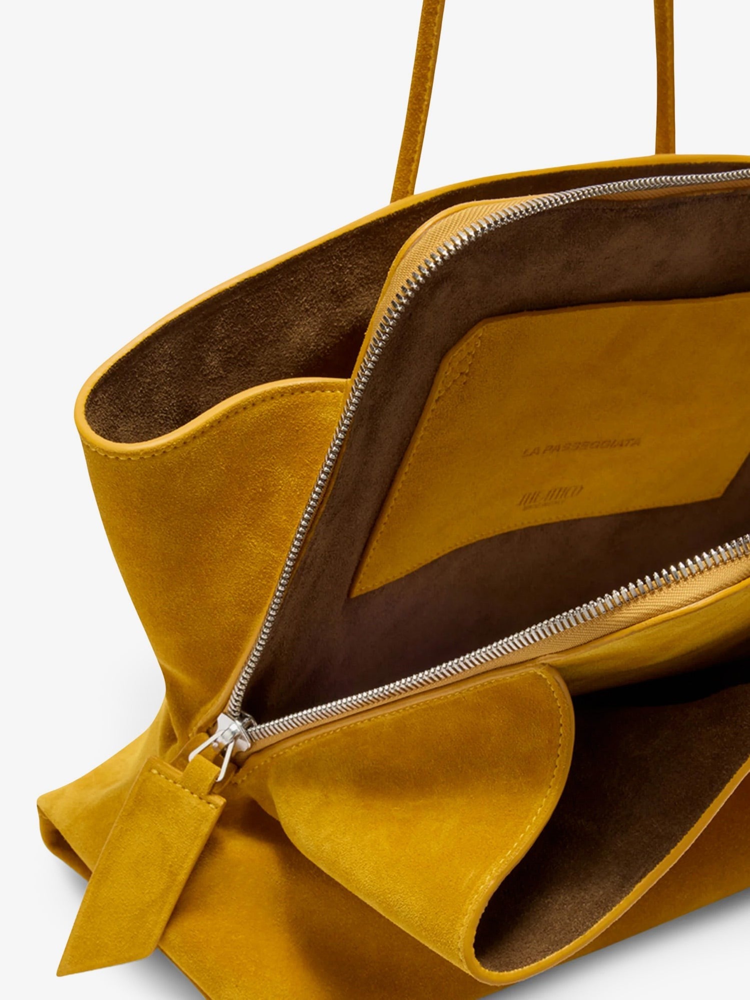 The Attico - La Passeggiata suede shoulder bag