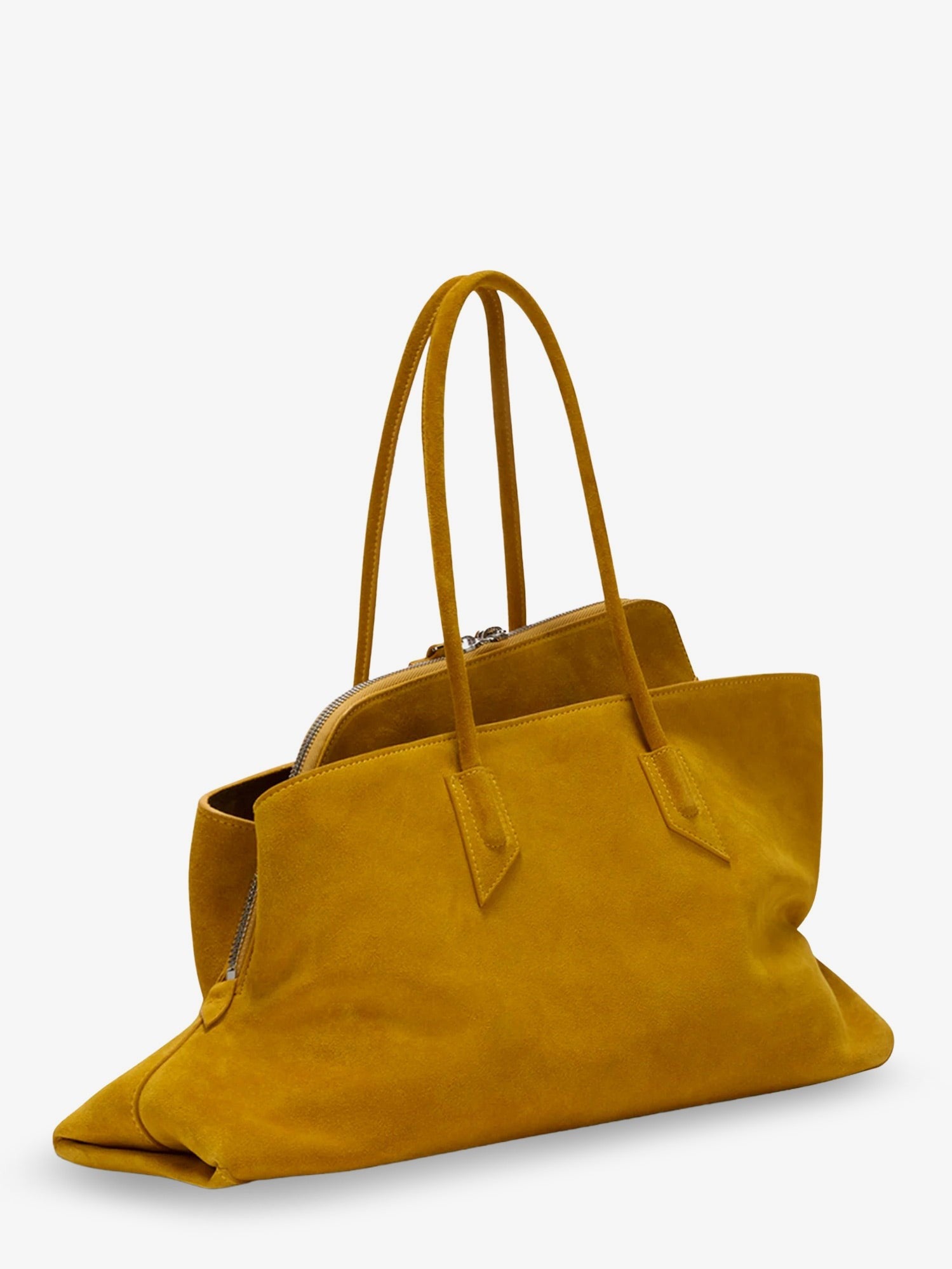 The Attico - La Passeggiata suede shoulder bag