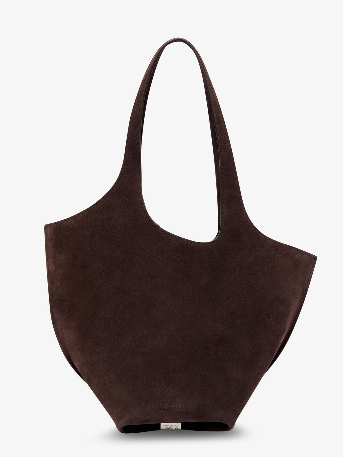 The Attico - La Scoop suede shoulder bag la-scoop-suede-shoulder-bag
