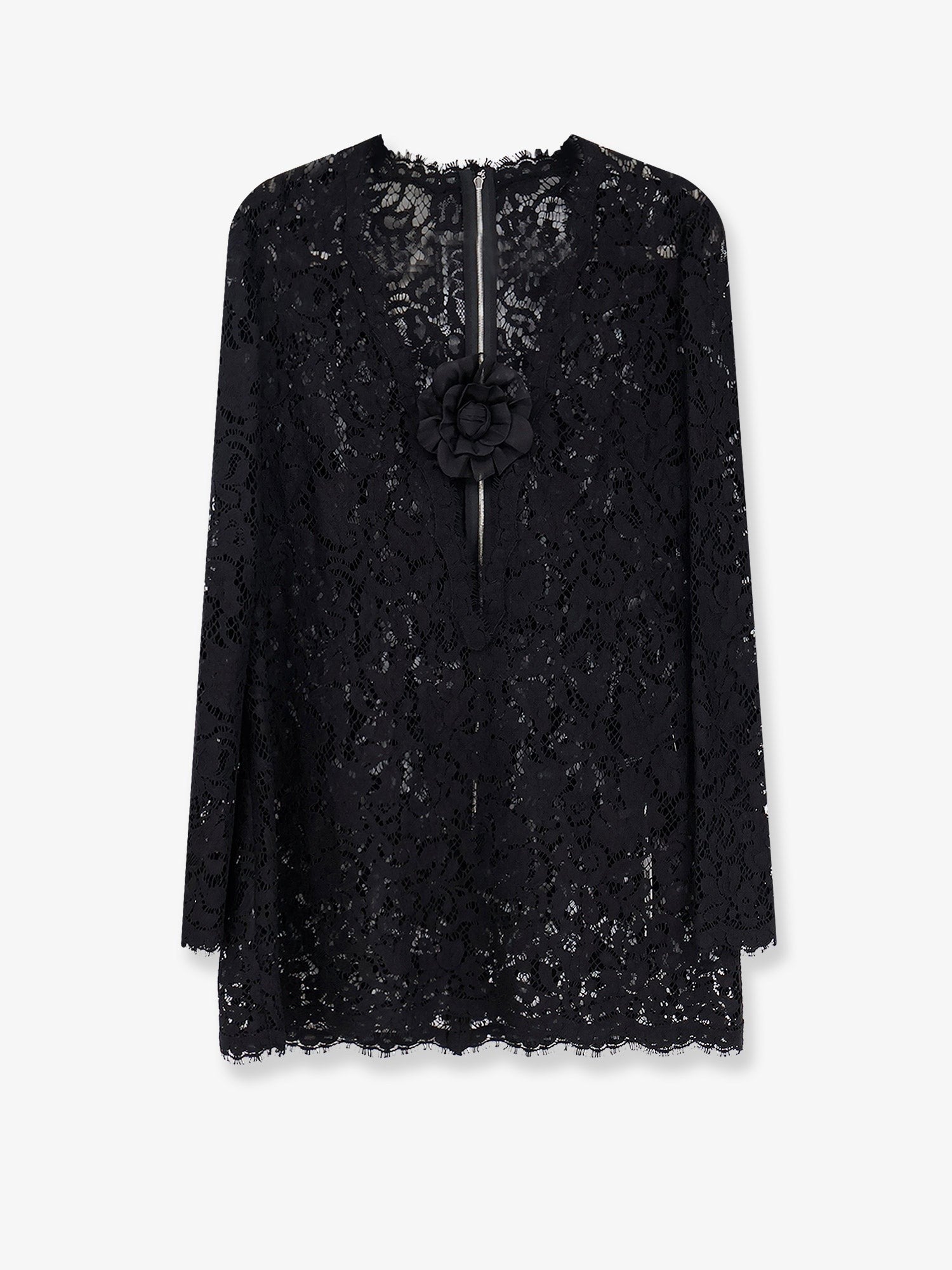 Dolce & Gabbana Lace dress with front flower detail