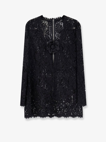Dolce & Gabbana Lace dress with front flower detail