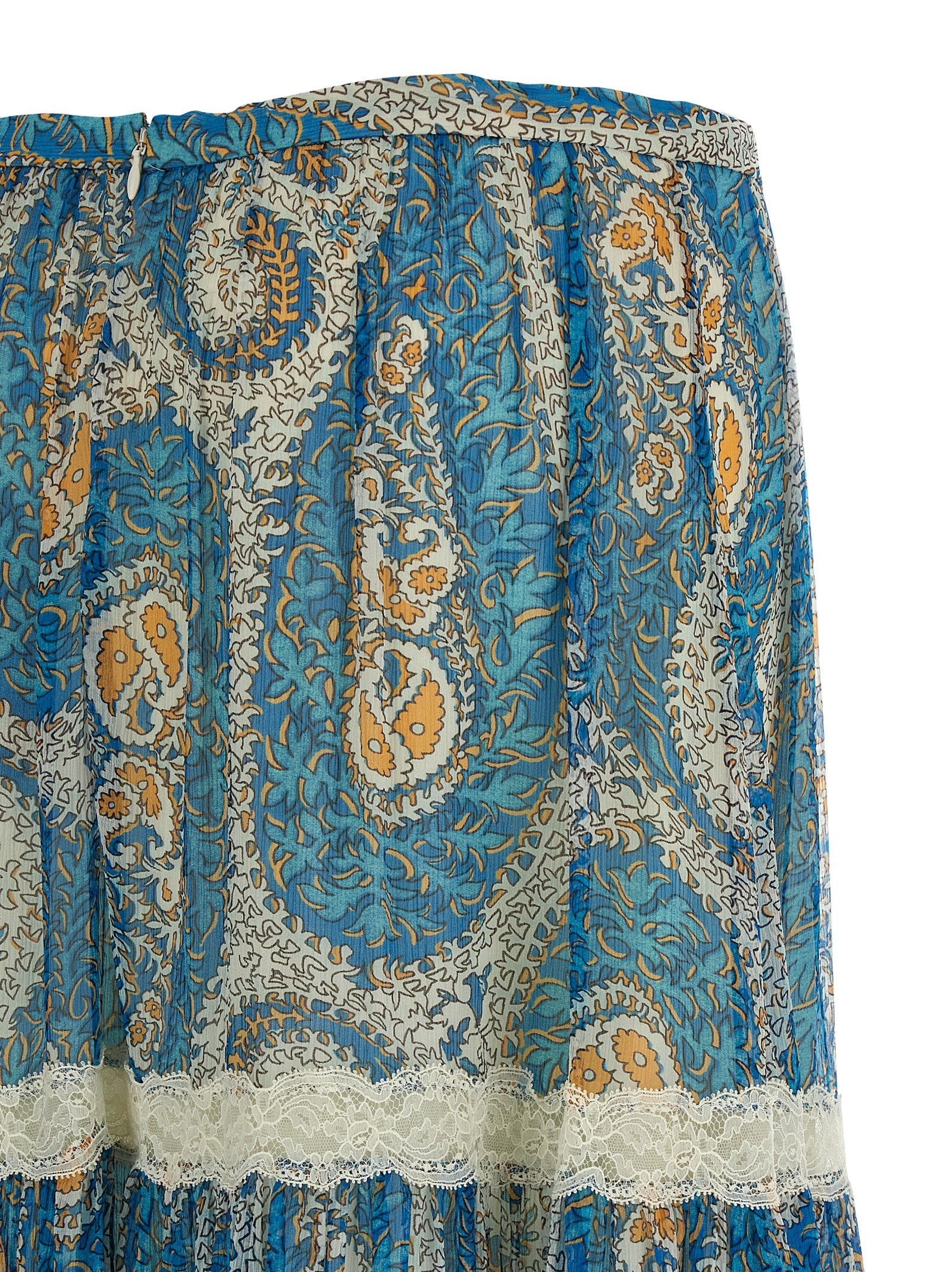 Etro - Lace insert skirt