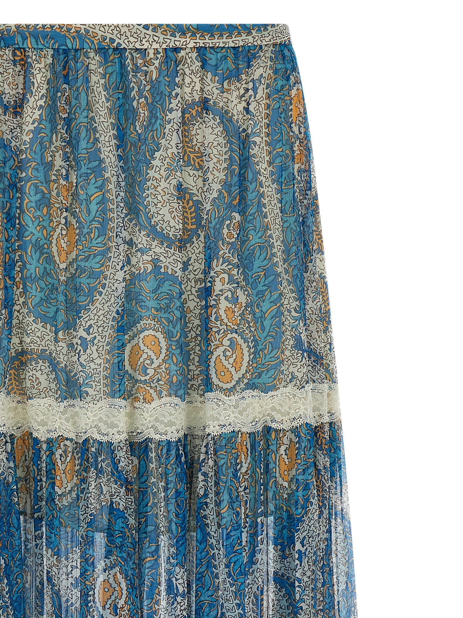 Etro - Lace insert skirt