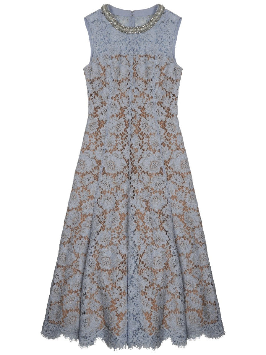 SELF-PORTRAIT LACE MIDI DRESS