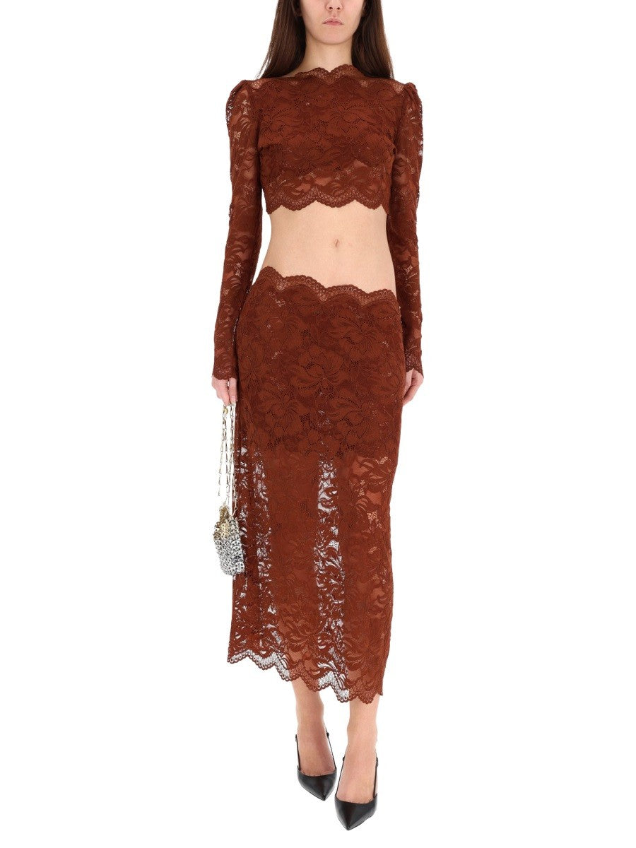 LACE MIDI SKIRT