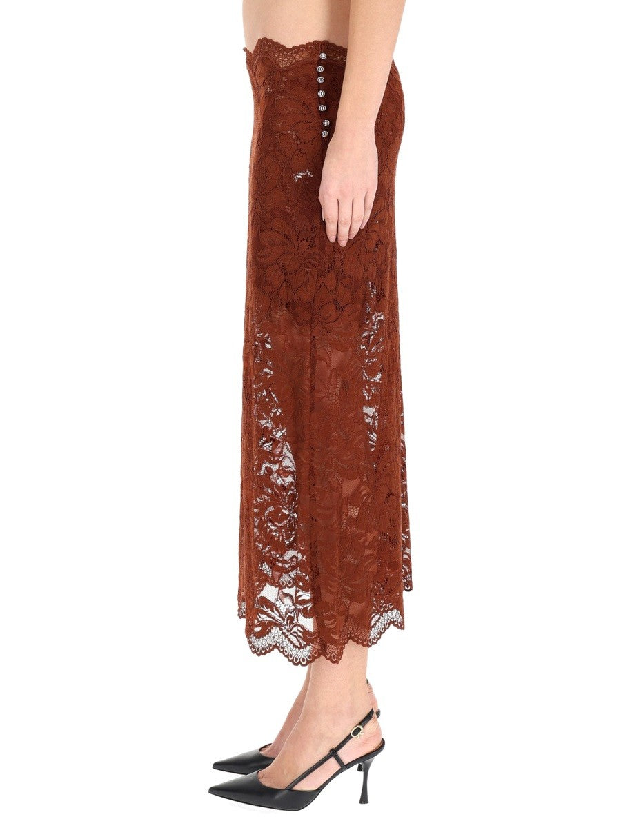LACE MIDI SKIRT
