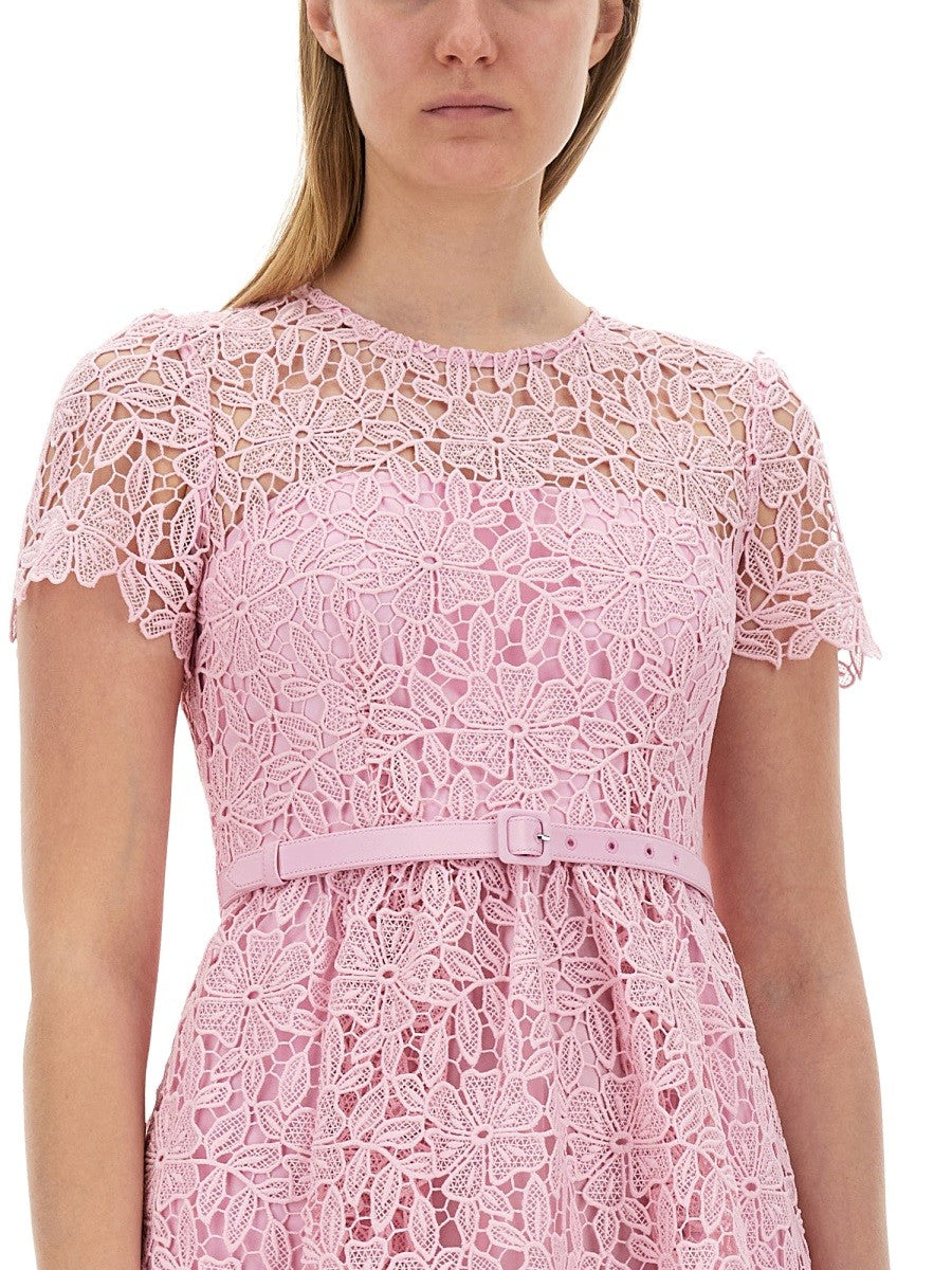 SELF-PORTRAIT SELF-PORTRAIT - LACE MINI DRESS