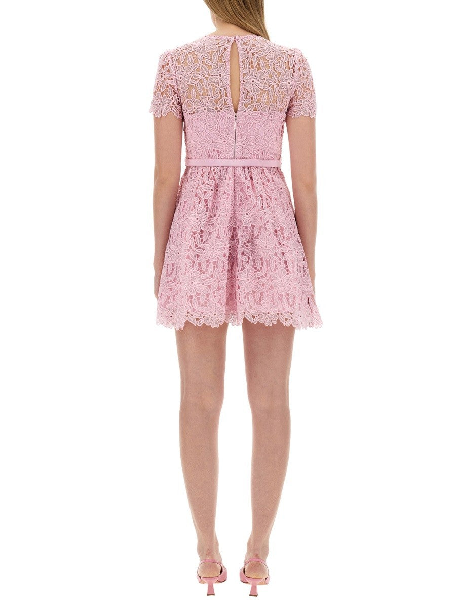 SELF-PORTRAIT SELF-PORTRAIT - LACE MINI DRESS