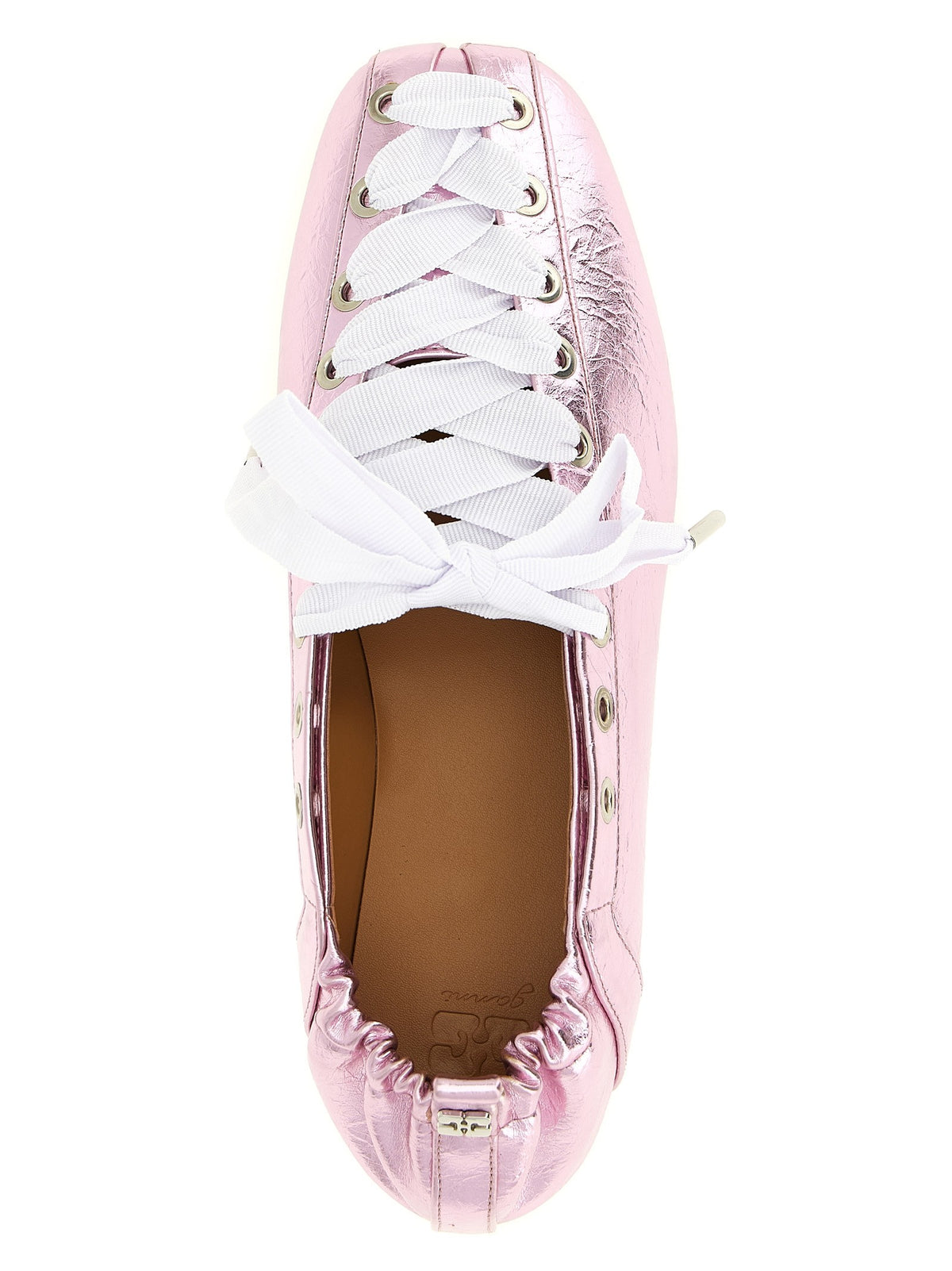 GANNI - 'Lace-Up' ballet flats