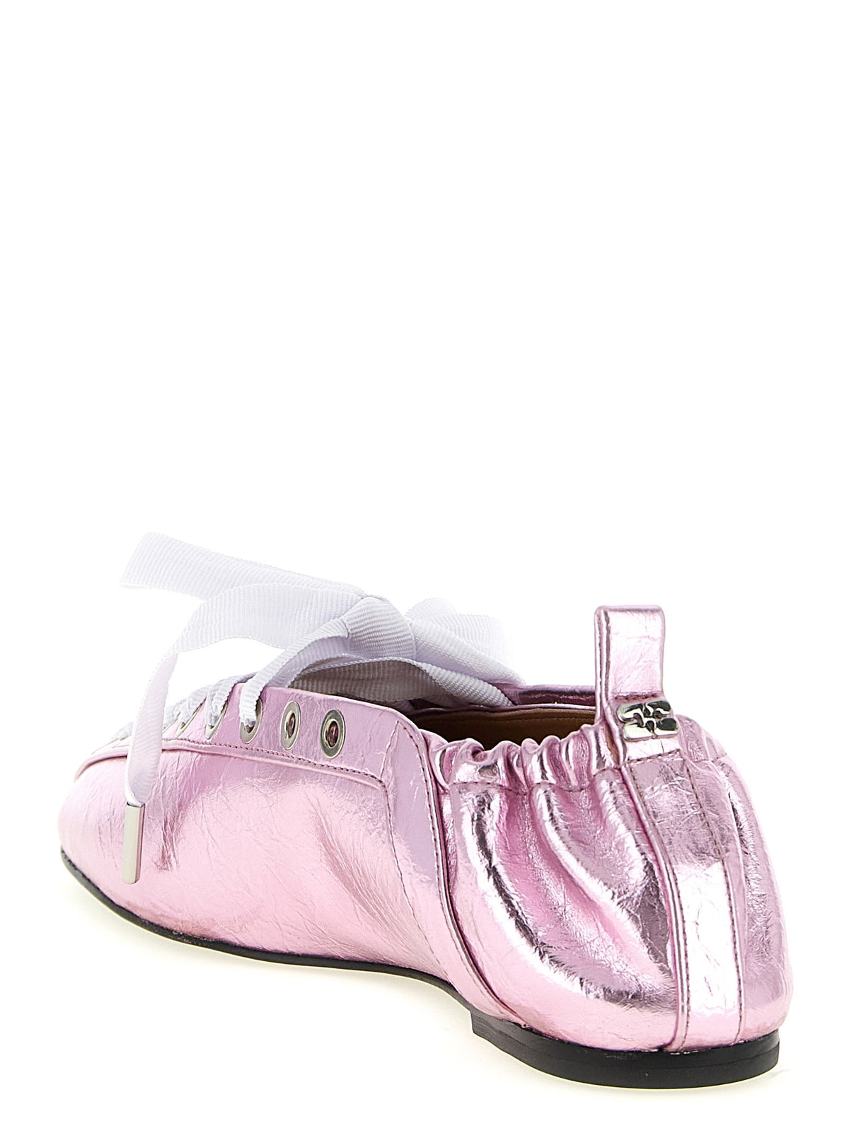 GANNI - 'Lace-Up' ballet flats