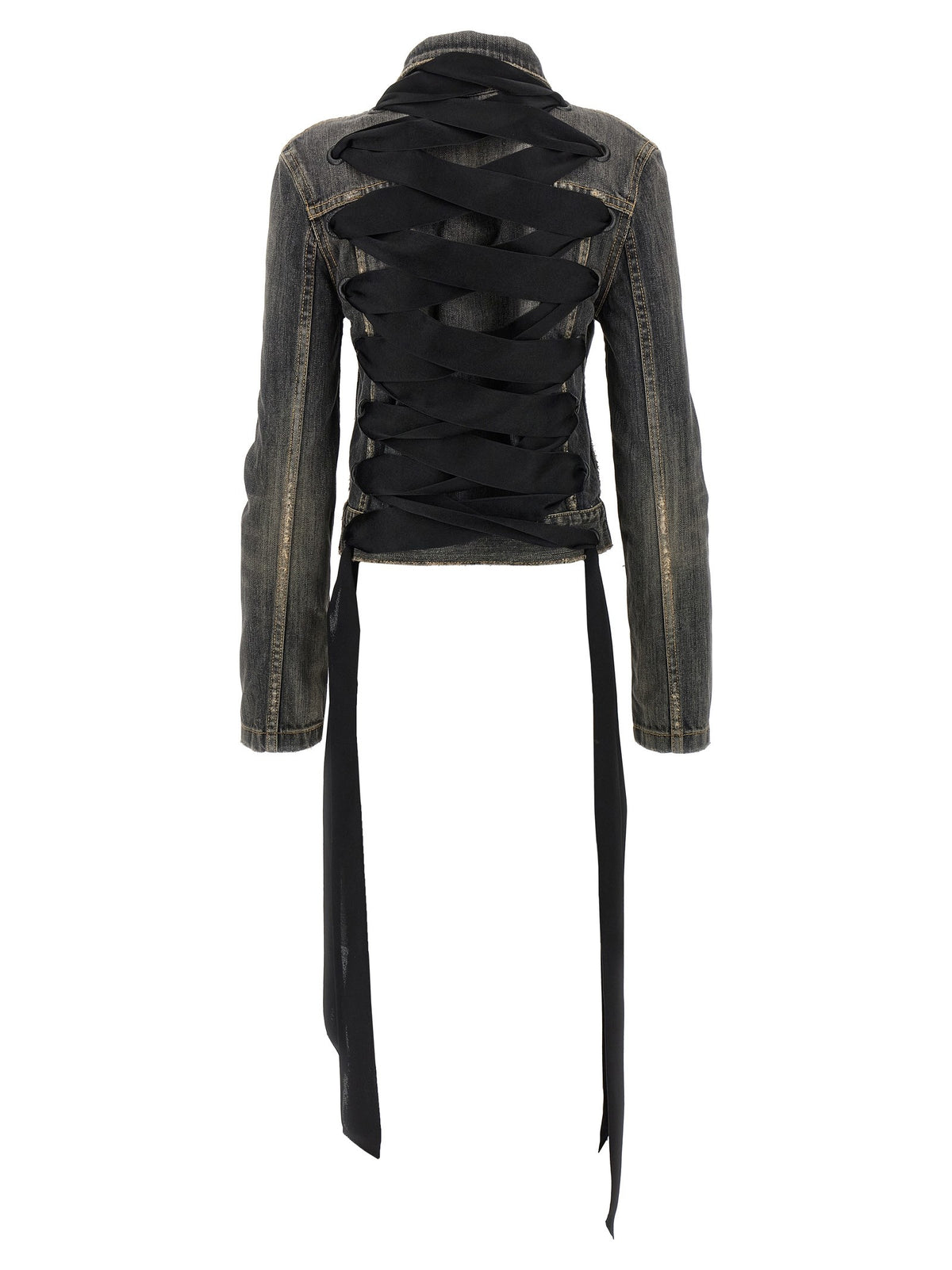 Balenciaga - 'Lace Up' denim jacket