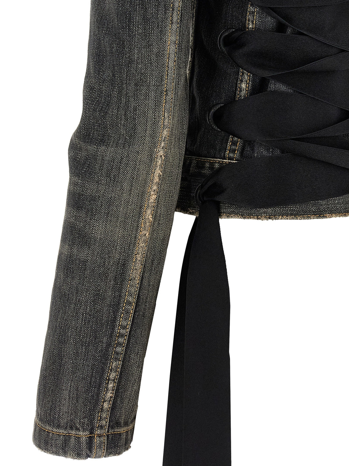 Balenciaga - 'Lace Up' denim jacket