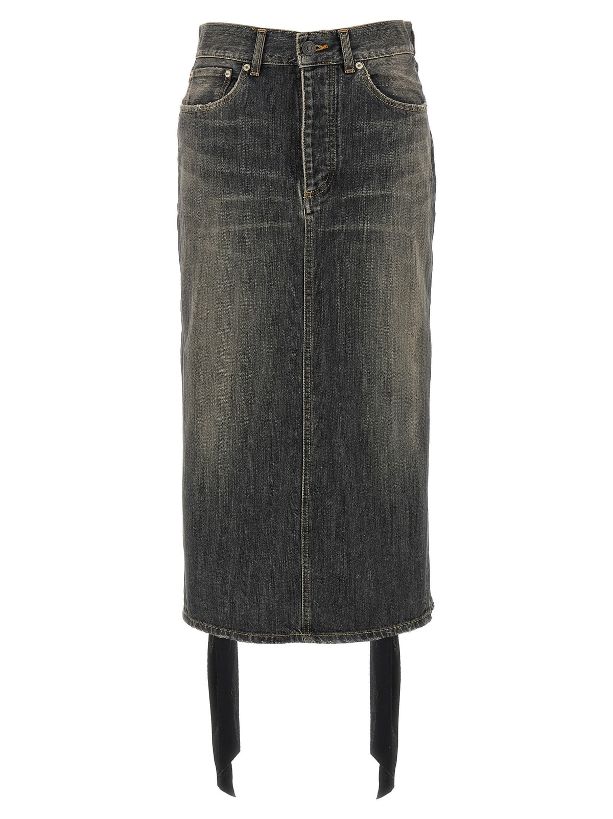 Balenciaga - 'Lace Up' denim skirt lace-up-denim-skirt