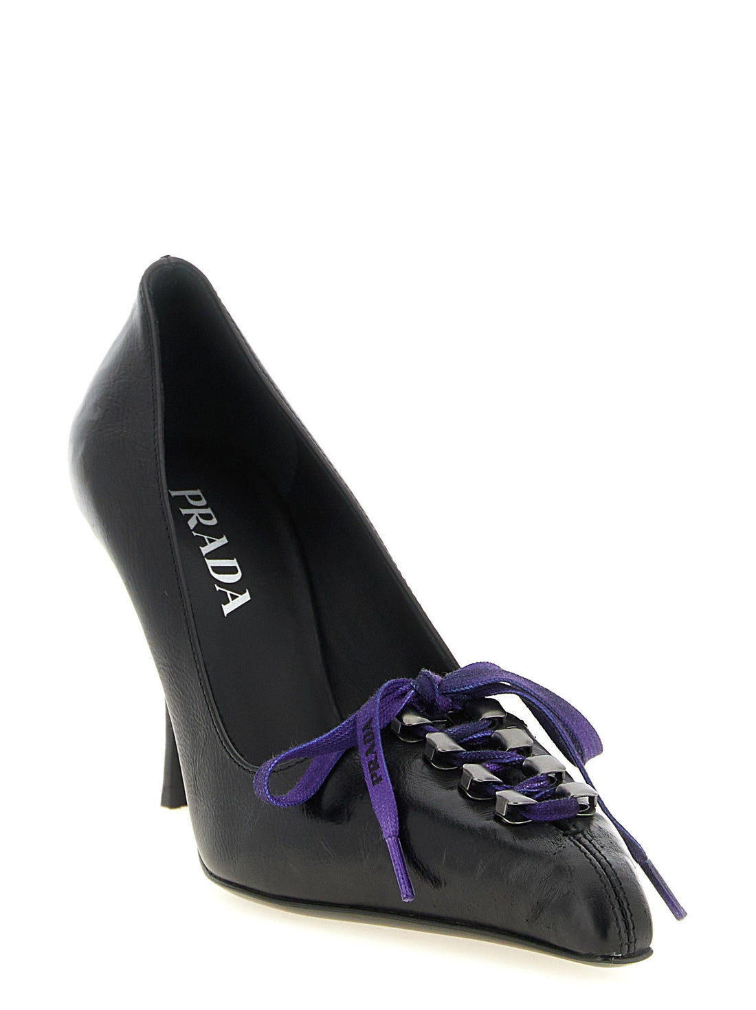PRADA - Lace-up pumps Black