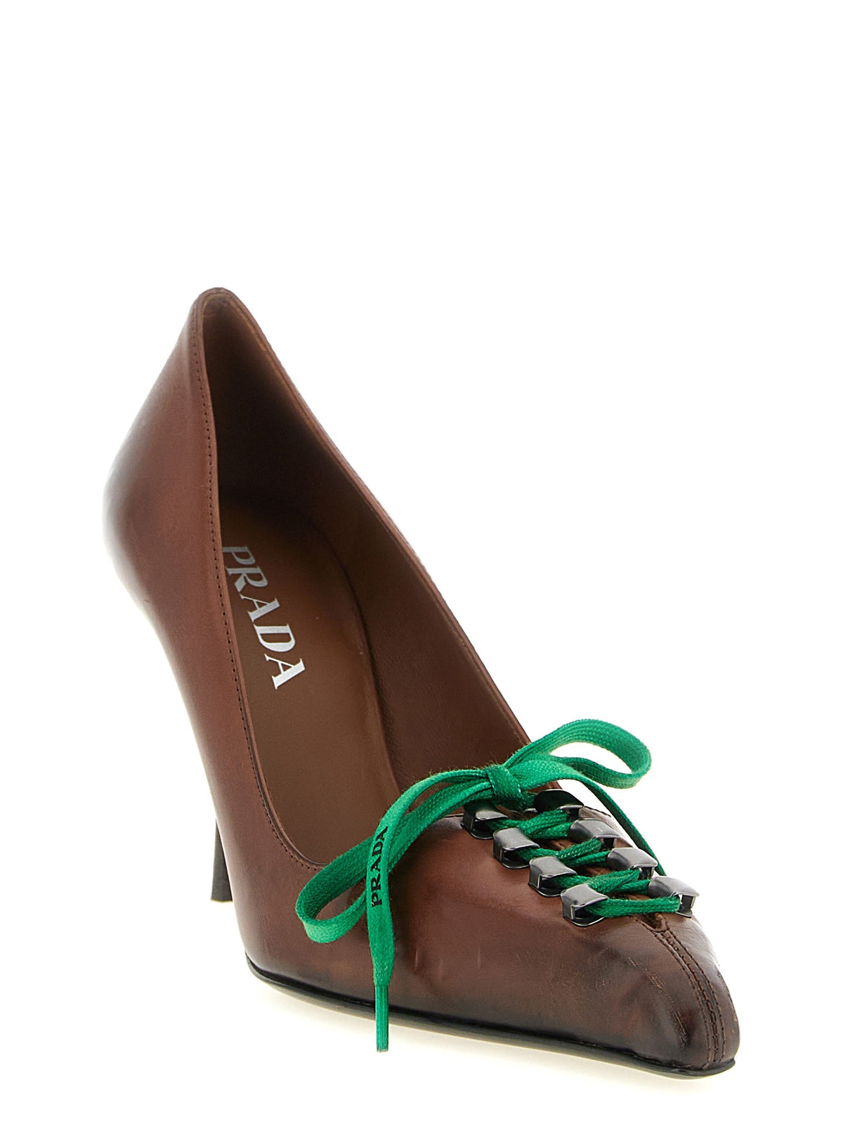 PRADA - Lace-up pumps