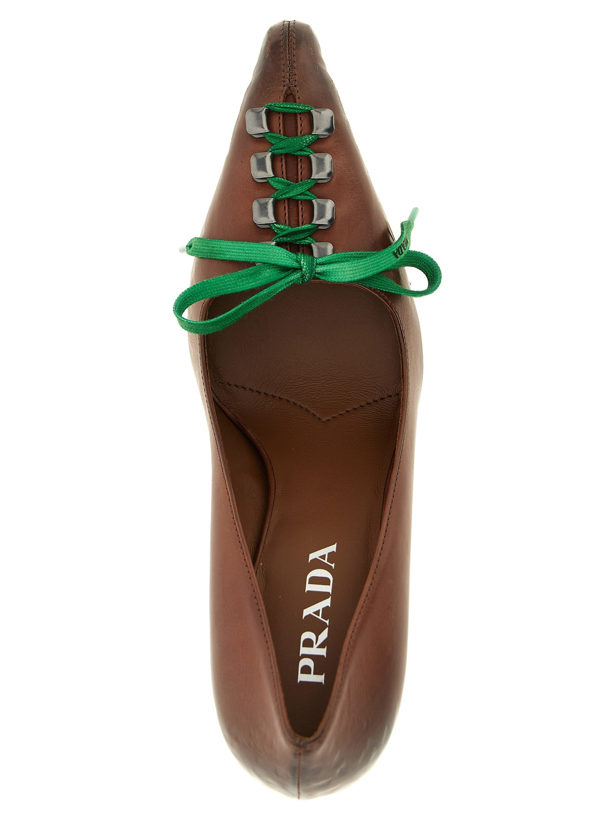 PRADA - Lace-up pumps