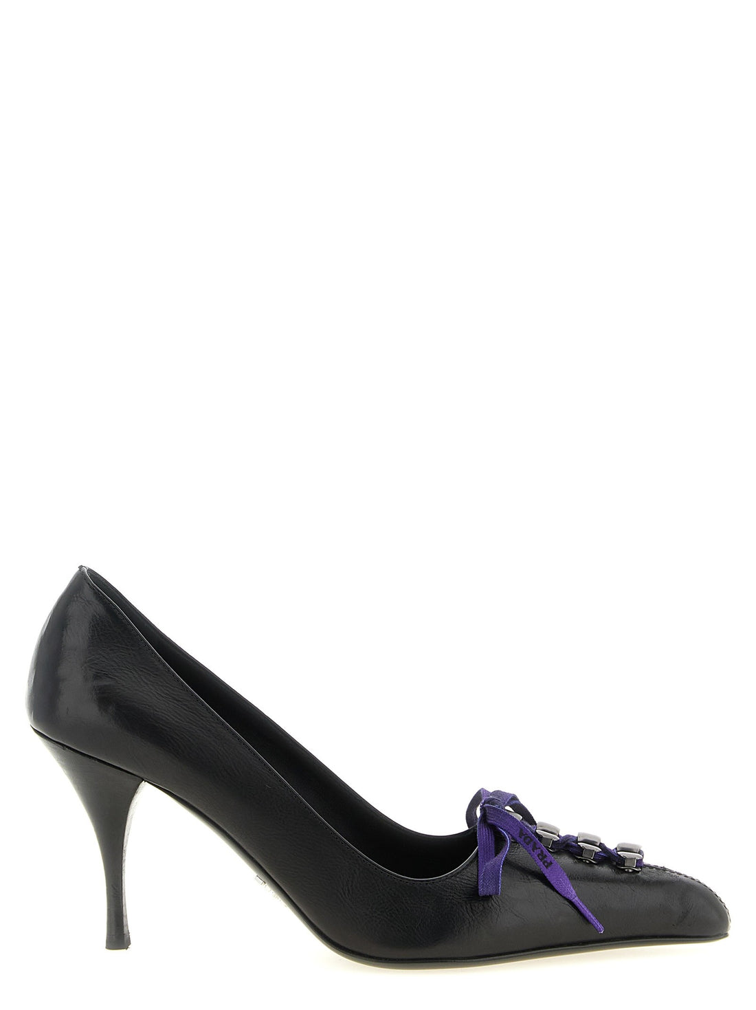 PRADA - Lace-up pumps Black