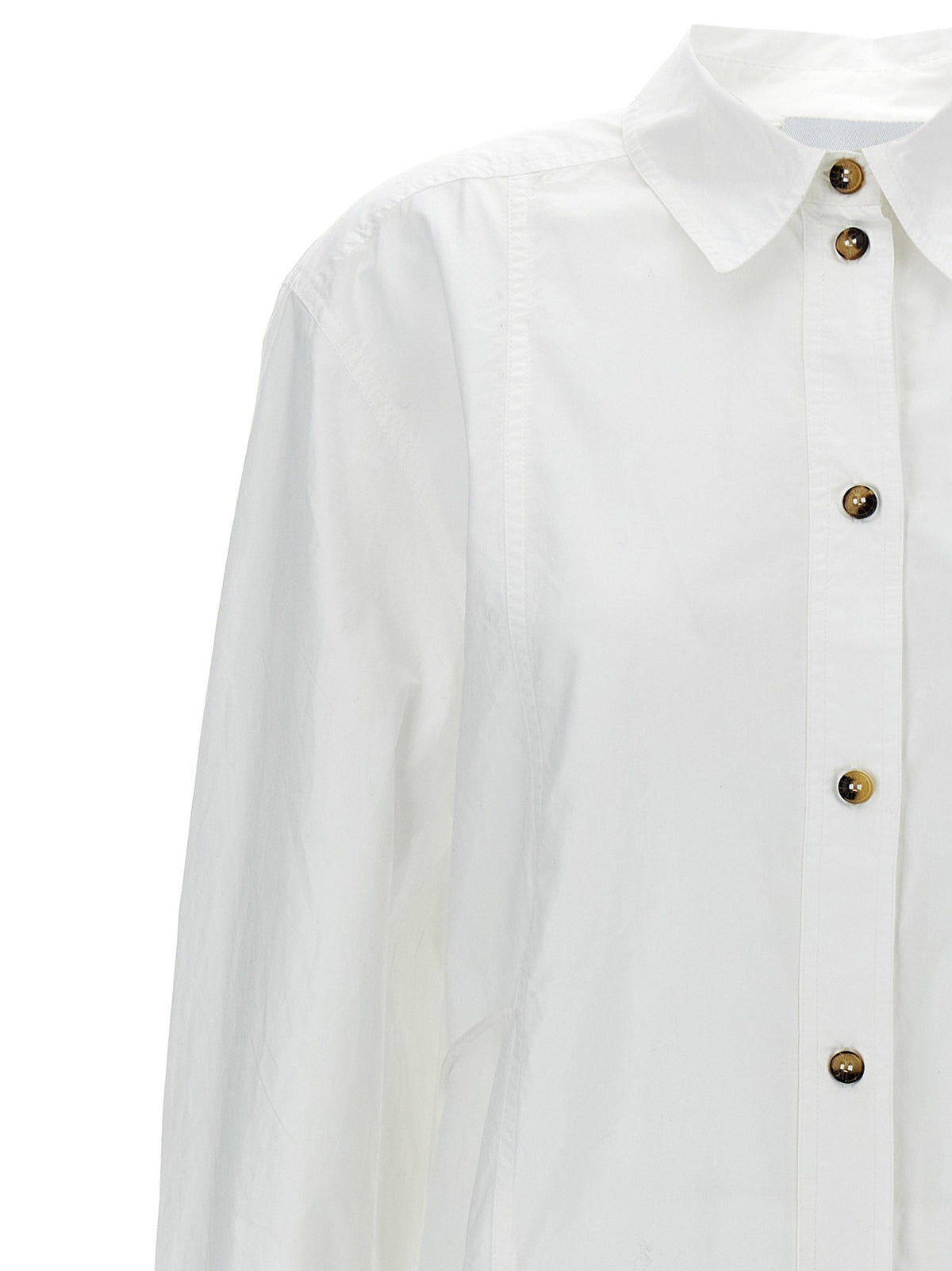 GANNI - Lace-up shirt