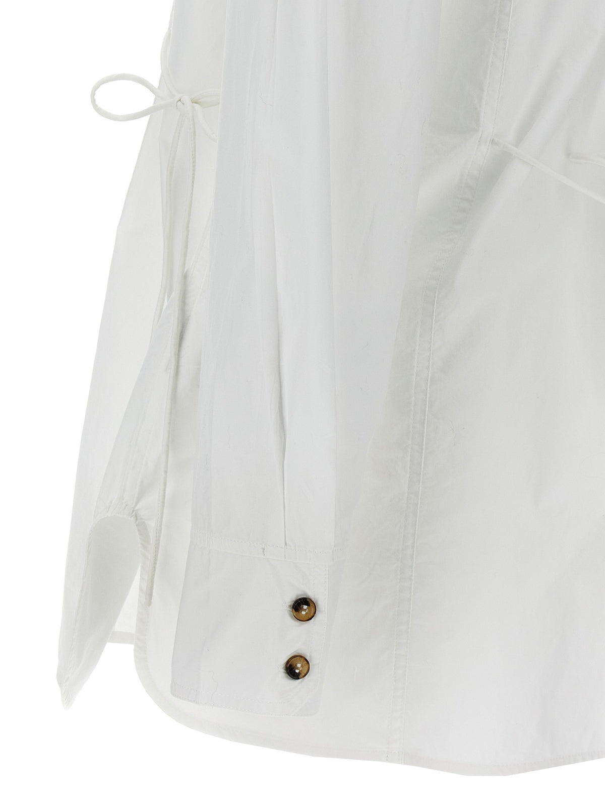 GANNI - Lace-up shirt