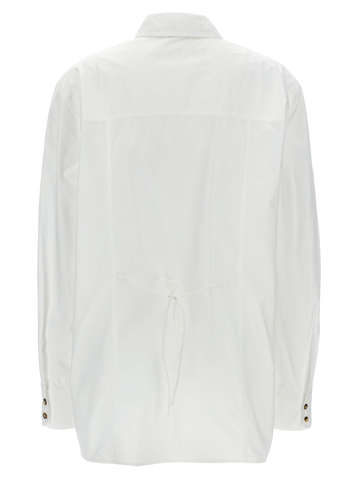 GANNI - Lace-up shirt