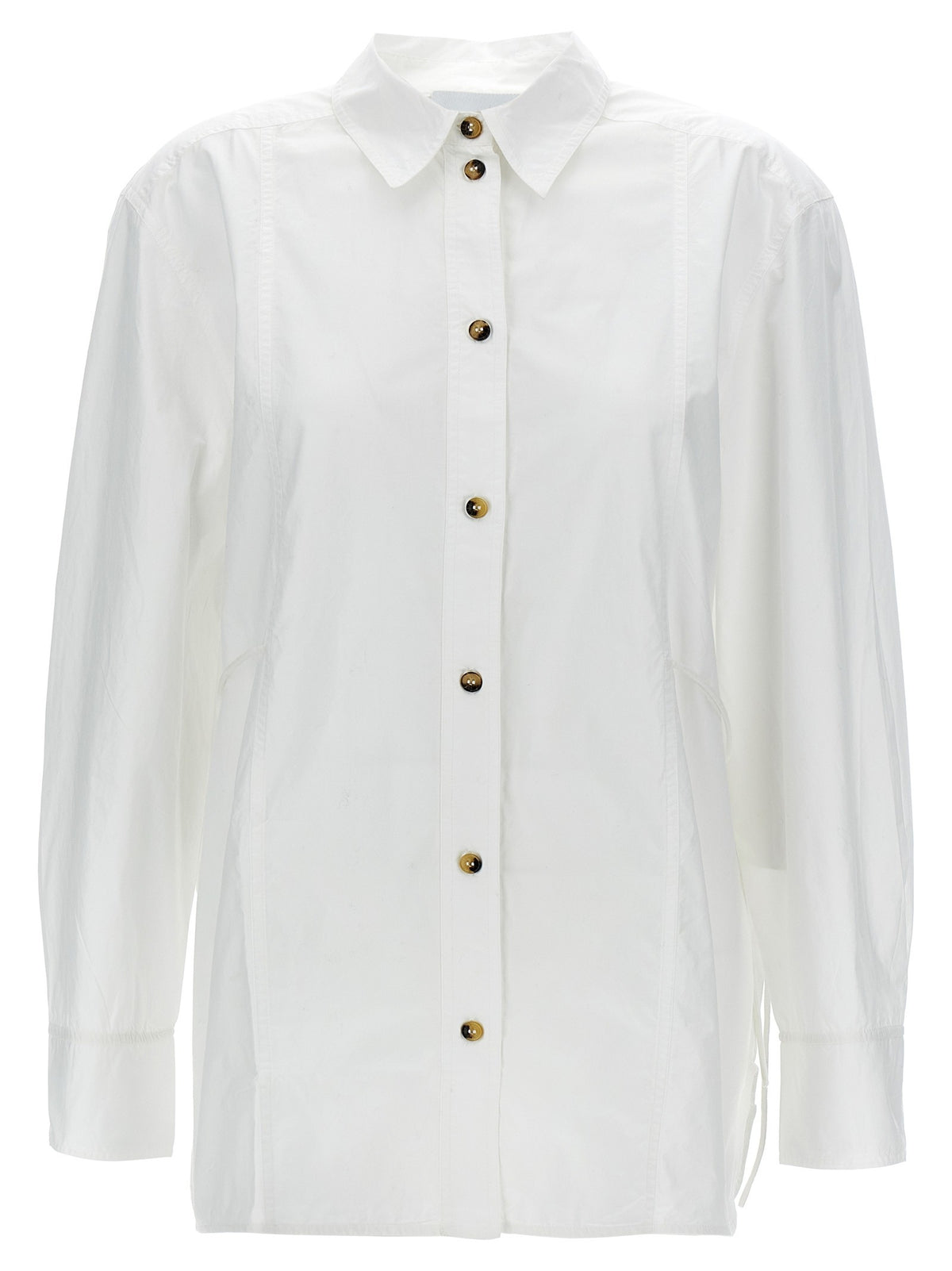 GANNI - Lace-up shirt