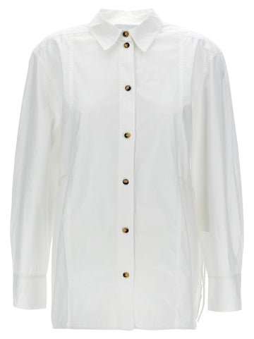 GANNI - Lace-up shirt