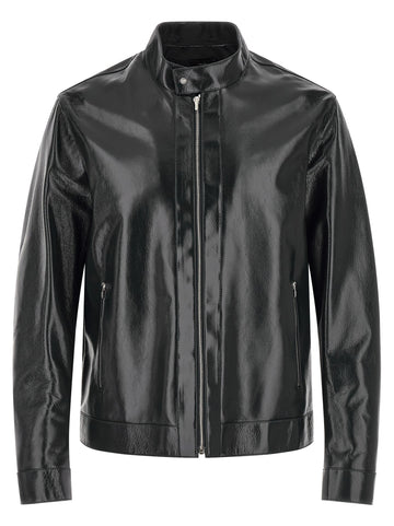 Fendi - Lacquered leather blouson