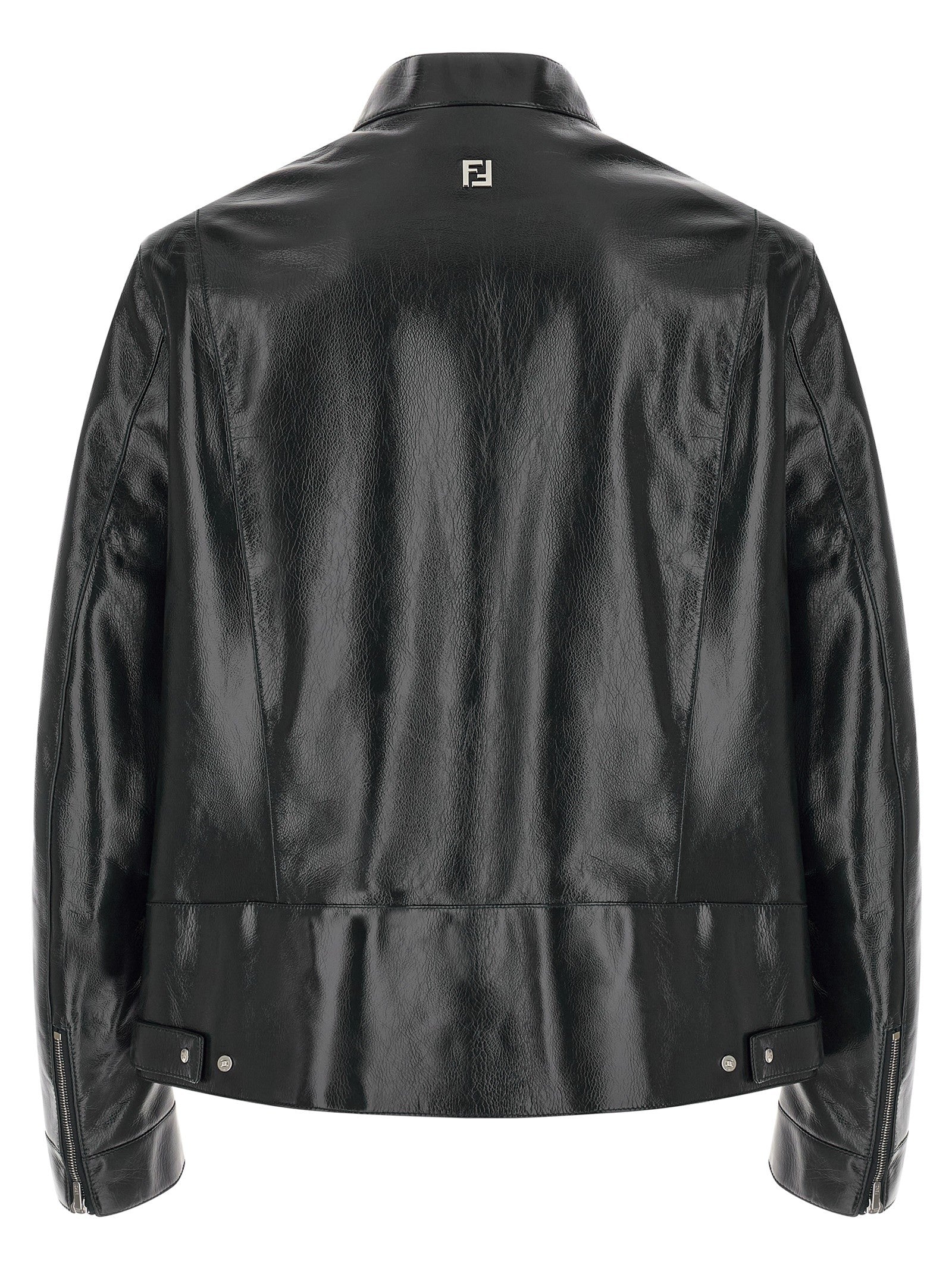 Fendi - Lacquered leather blouson