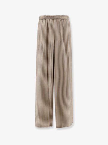 Ladino striped silk trousers