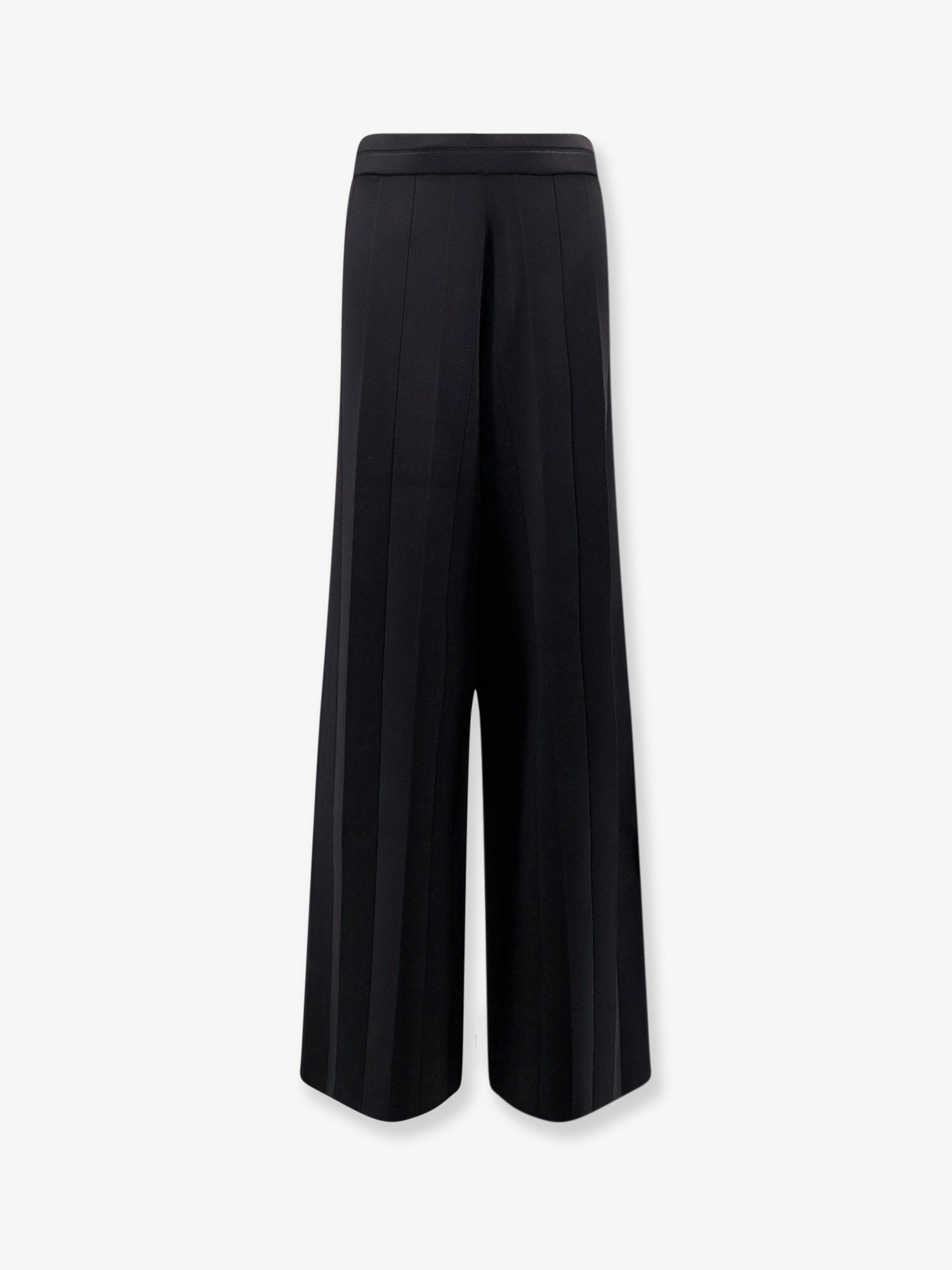 Lama viscose blend trousers