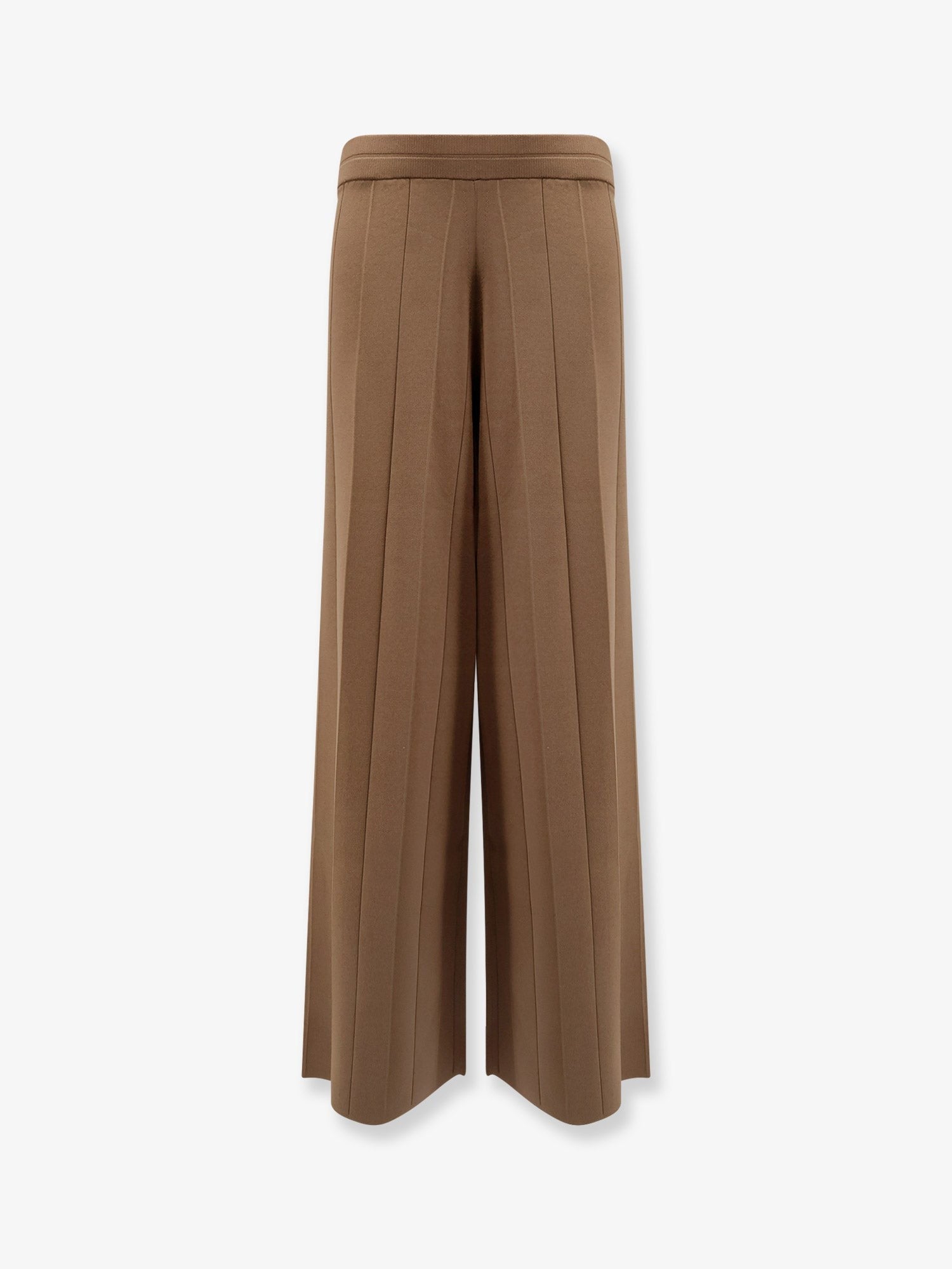 Lama viscose blend trousers