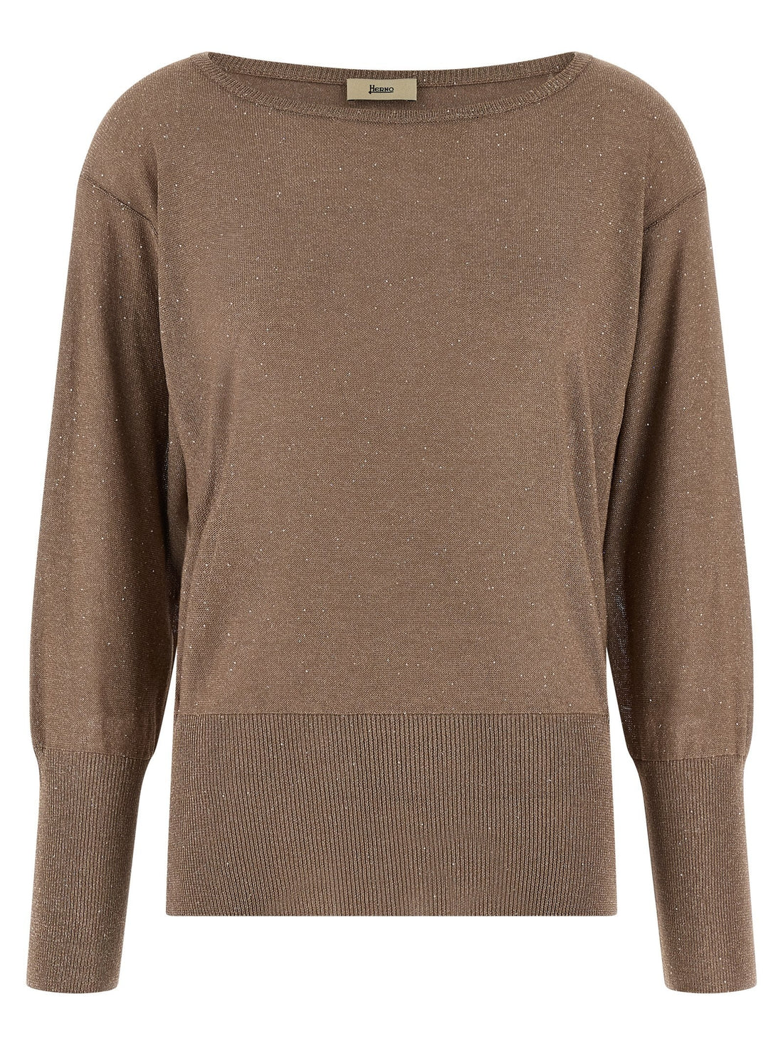 Herno - Lamé and sequin yarn sweater lame-and-sequin-yarn-sweater