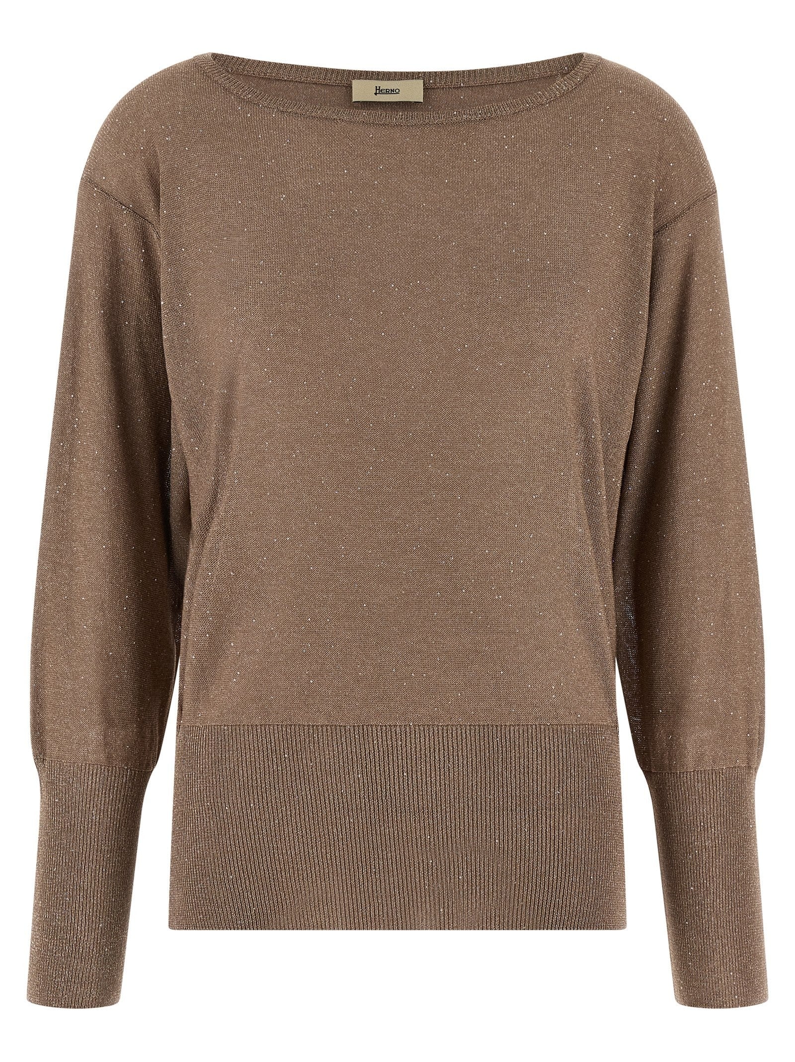 Herno - Lamé and sequin yarn sweater lame-and-sequin-yarn-sweater