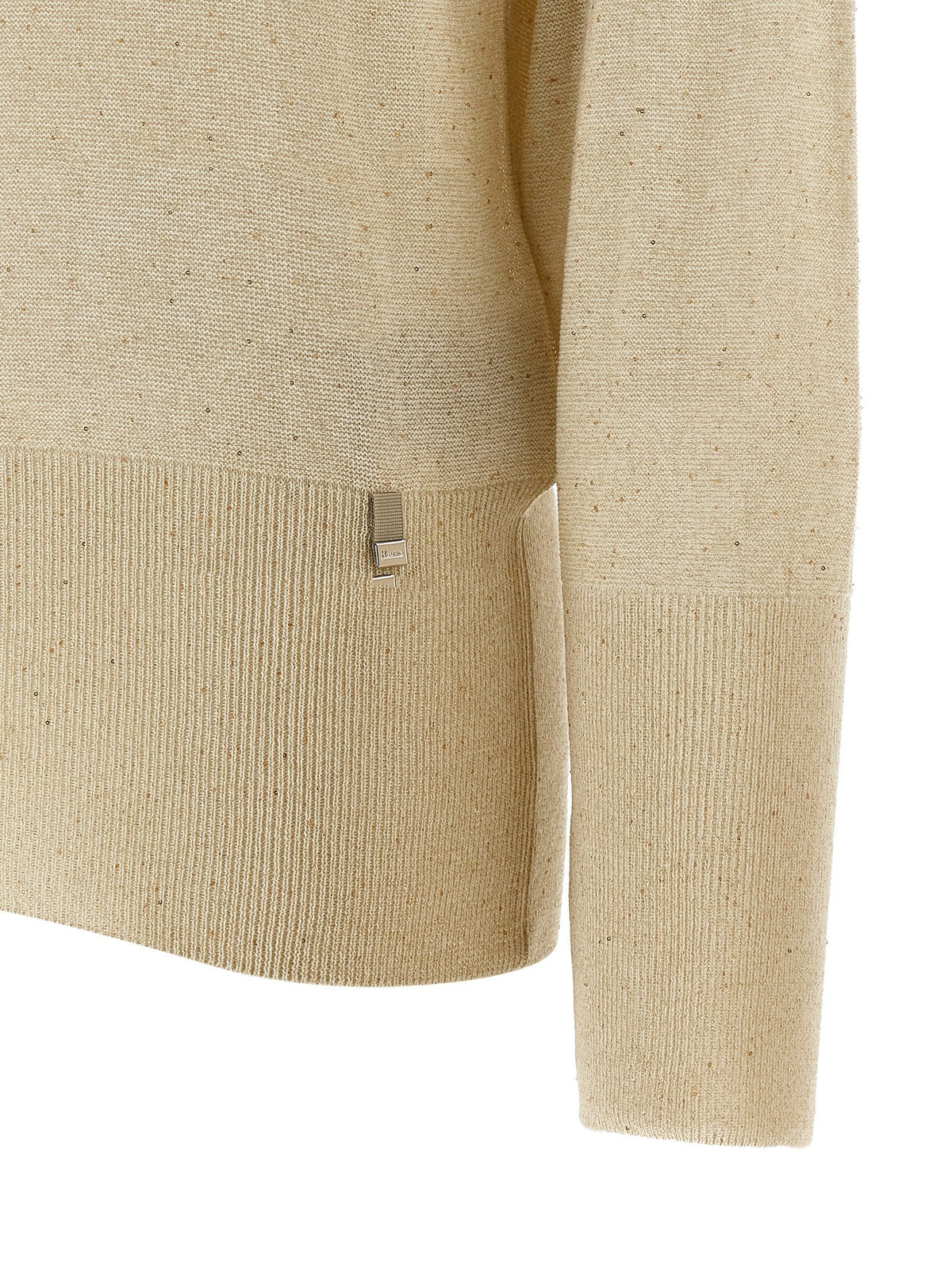 Herno - Lamé and sequin yarn sweater