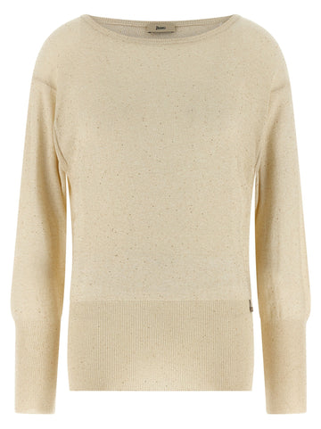 Herno - Lamé and sequin yarn sweater