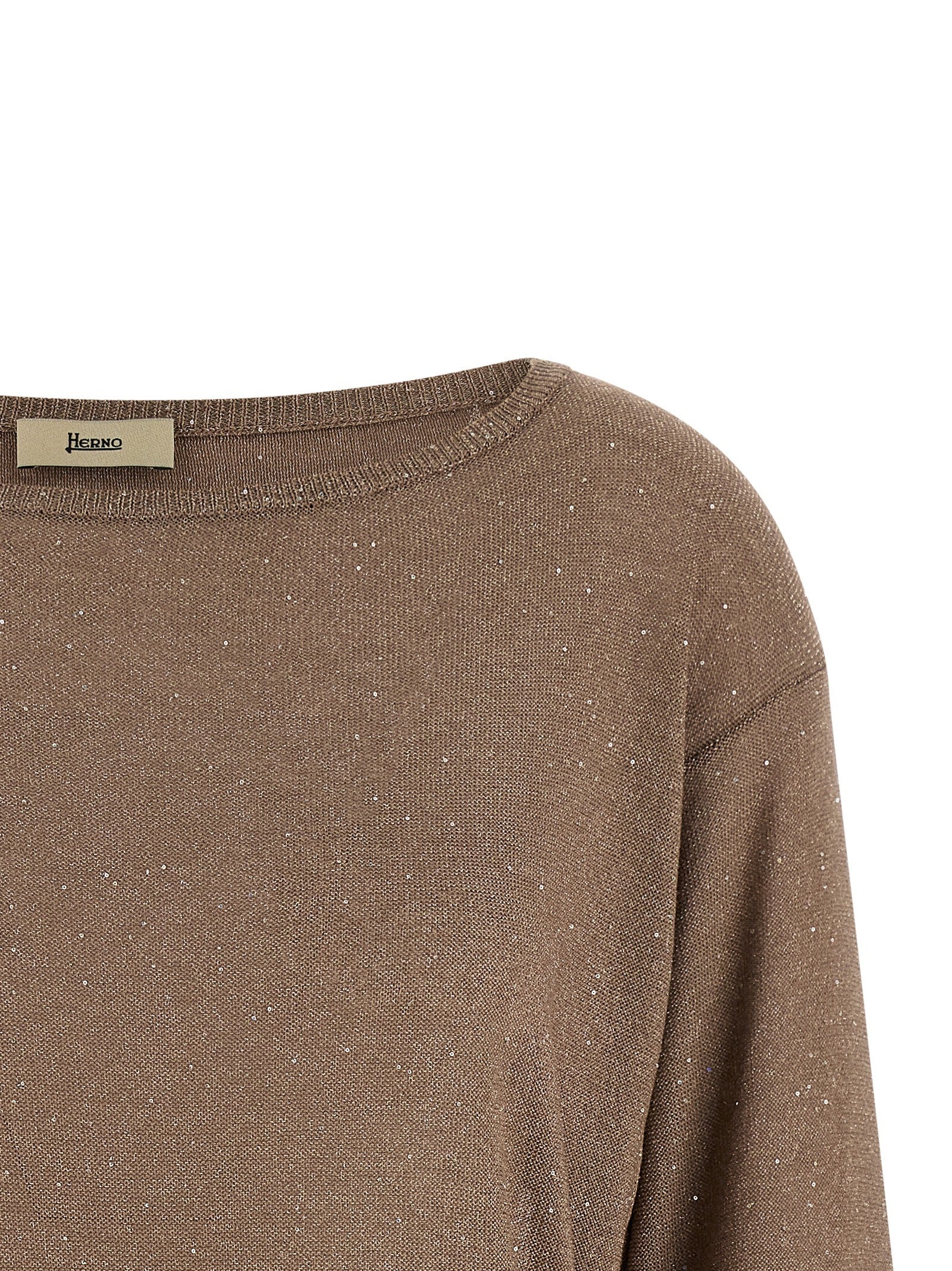 Herno - Lamé and sequin yarn sweater lame-and-sequin-yarn-sweater_e93e9fe3-fd19-48f6-bbd2-55aefabc22db