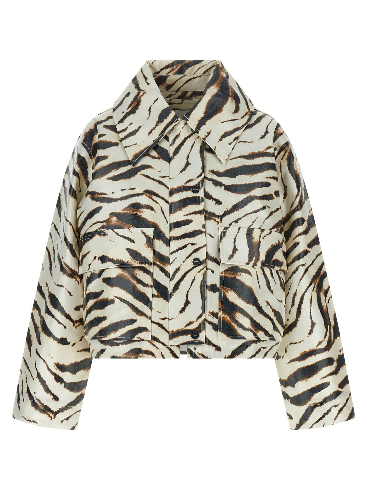 GANNI - Laminated fabric jacket
