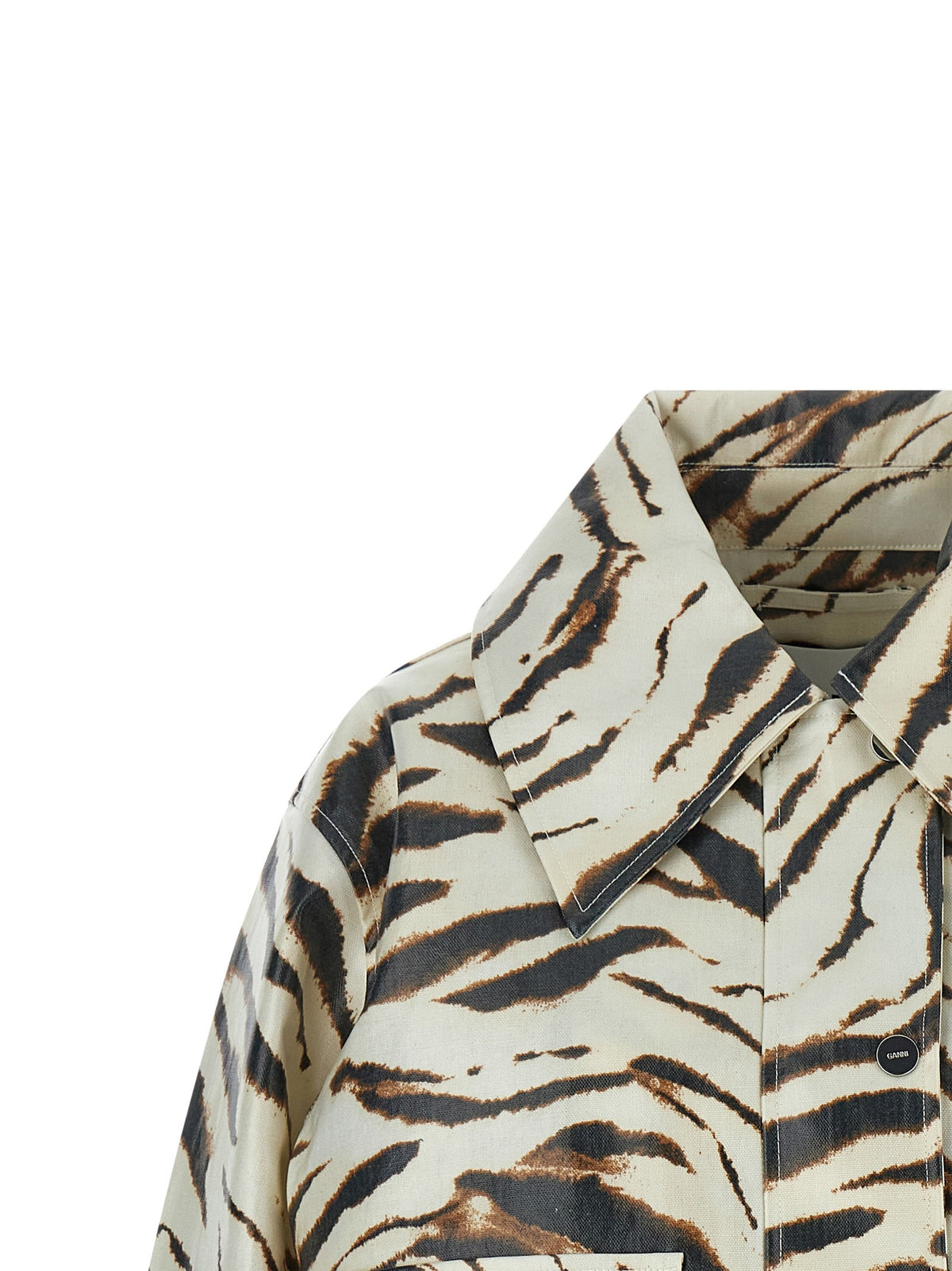 GANNI - Laminated fabric jacket