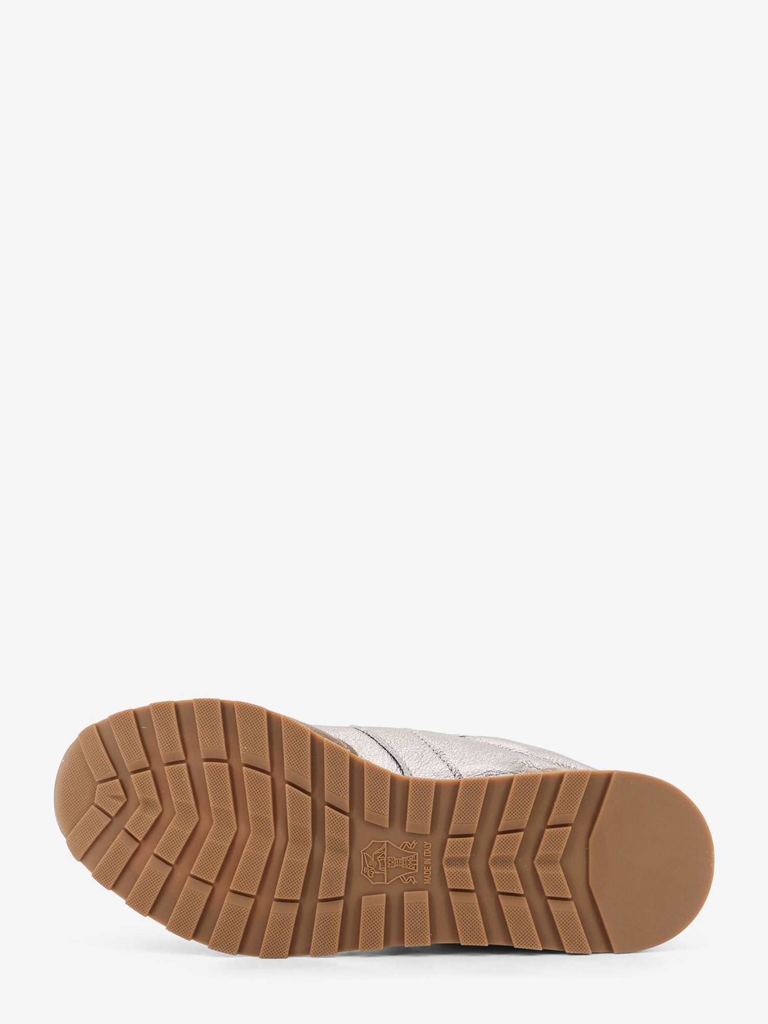Brunello Cucinelli - Laminated leather and suede sneakers