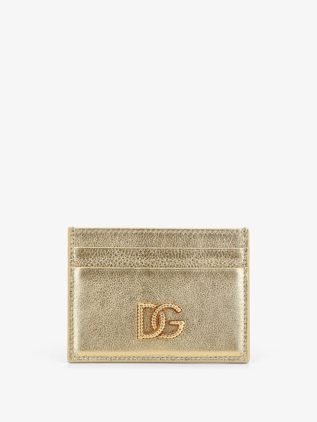 Dolce & Gabbana Laminated leather card holder
