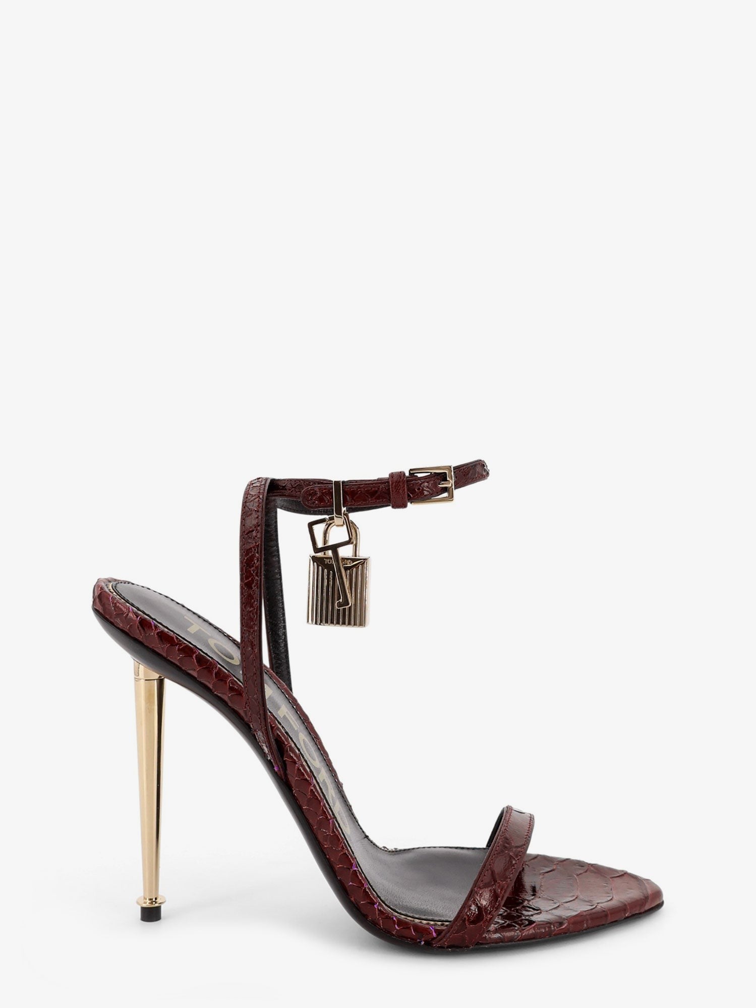 Laminated leather sandals with iconic padlock laminated-leather-sandals-with-iconic-padlock