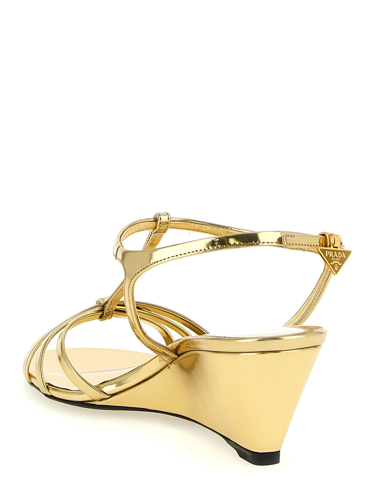 PRADA - Laminated leather sandals