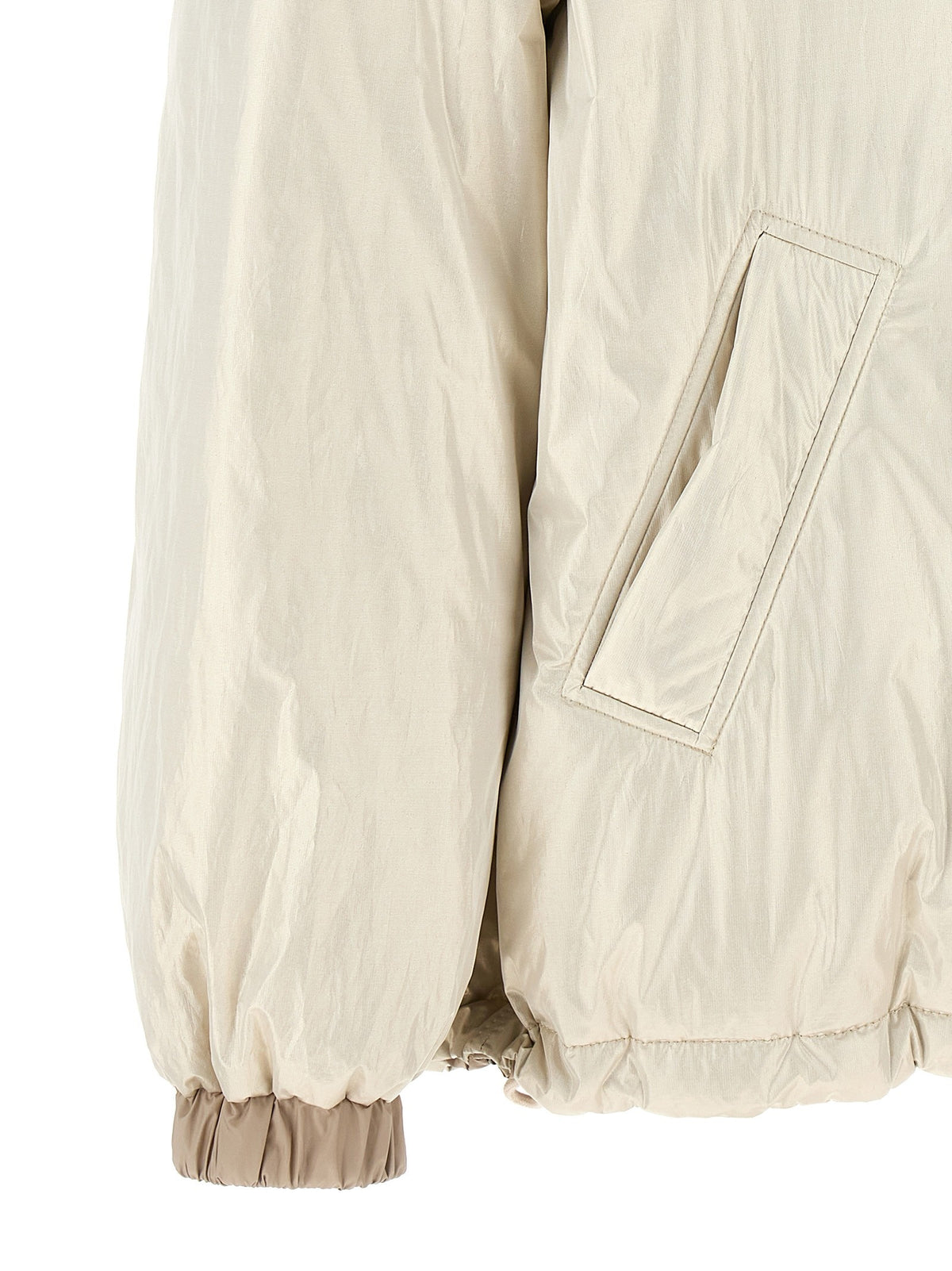 Brunello Cucinelli - Laminated reversible down jacket