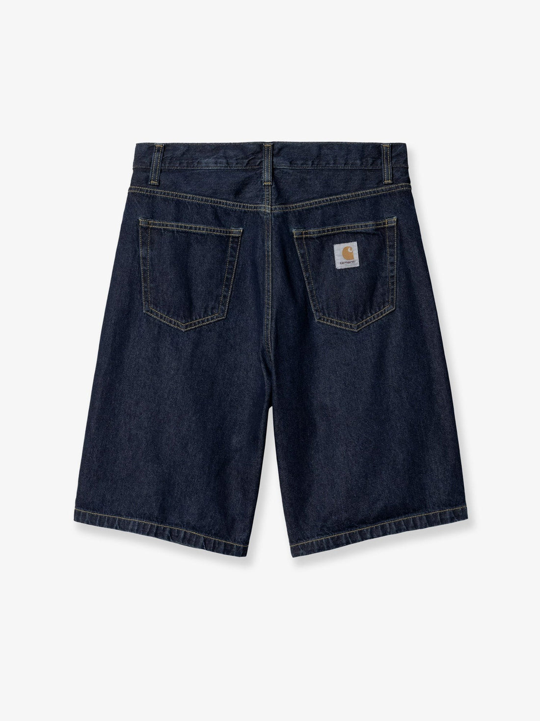 Carhartt Wip Landon denim Bermuda shorts with logo patch