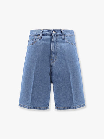 Landon denim shorts with Logo patch