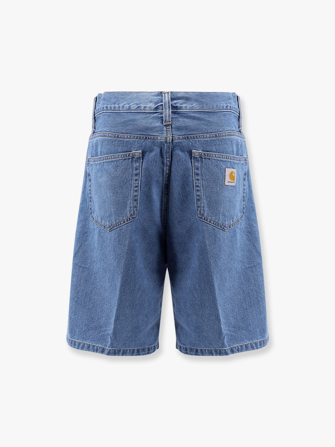 Landon denim shorts with Logo patch
